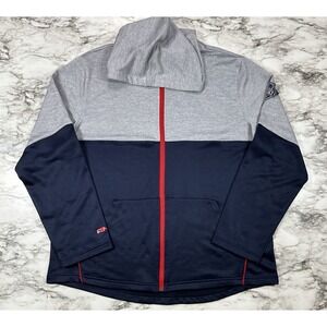 AND1 Sweatshirt Sports Track Jacket Mens Size 2XL Blue Gray Full Zip Basketball